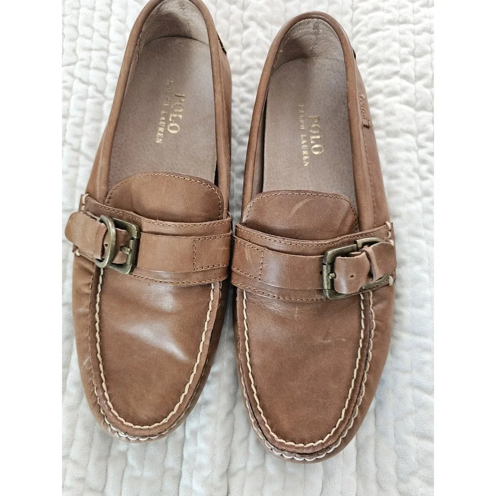 Polo Whiteley So Drv Leather Quiet Luxury Preppy Academia Boat Shoes Mens Sz 8.5
